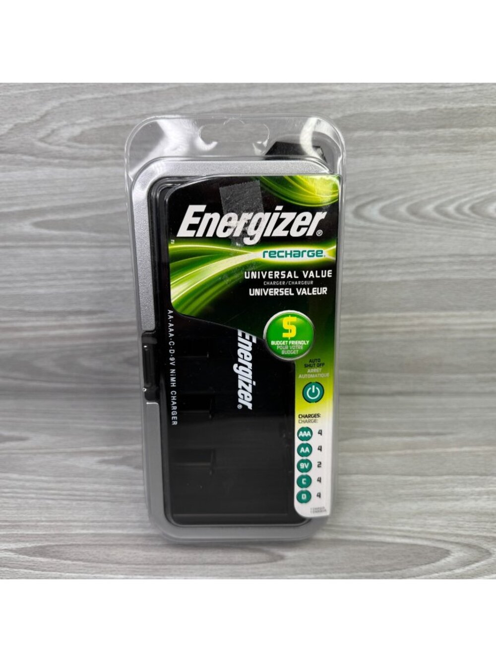 Energizer Battery Charger NiMH Universal Recharge AA AAA C D 9V